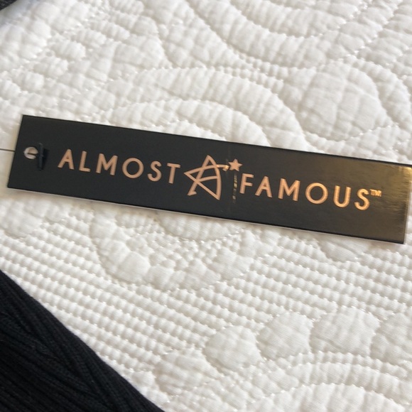 Almost Famous Black Midi Dress with Sheer Sleeves Body con Size XL - Picture 11 of 11